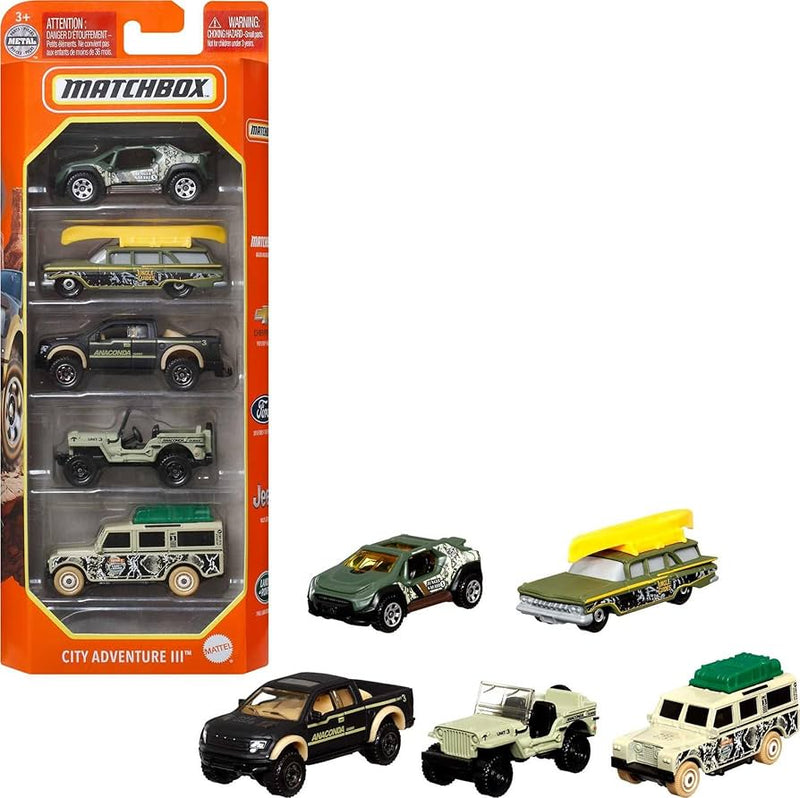 MATCHBOX - 1:64 DIECAST - BASIC 5pk ASST