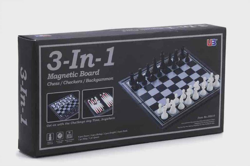 BACKGAMMON/CHESS/CHECKERS SET