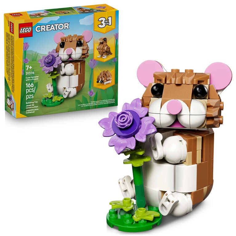 Cute Hamster with a Flower 31376