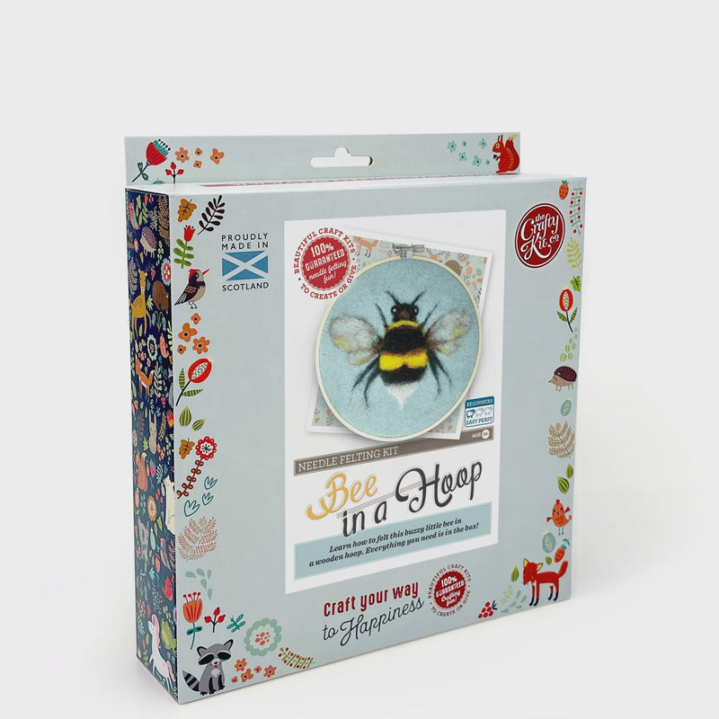 Bee in a Hoop Needle Felt Kit