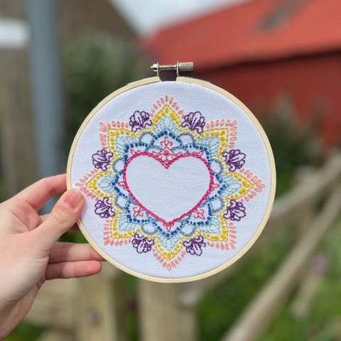 Indian Heart Embroidery Kit