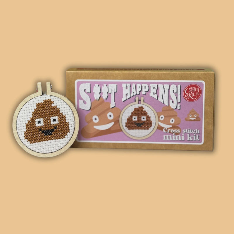 S** Happens Mini Cross Stitch Kit