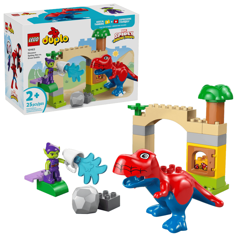 Dinosaur Spidey-Rex vs Green Goblin