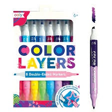 Color Layers: Double-Ended Layering Markers (Set of 8 / 16 Colors)