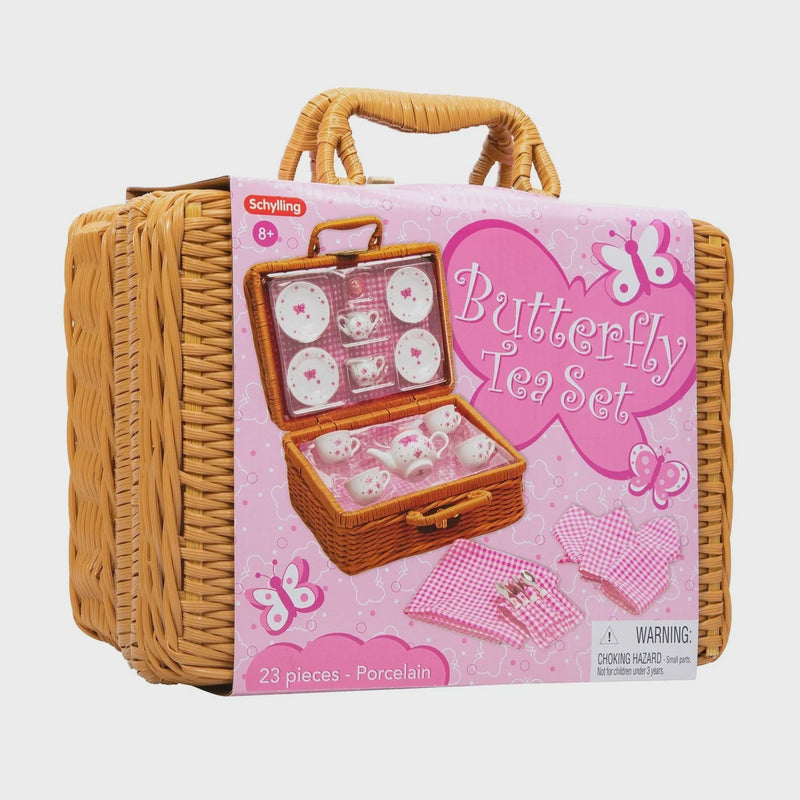 Butterfly Teaset Basket