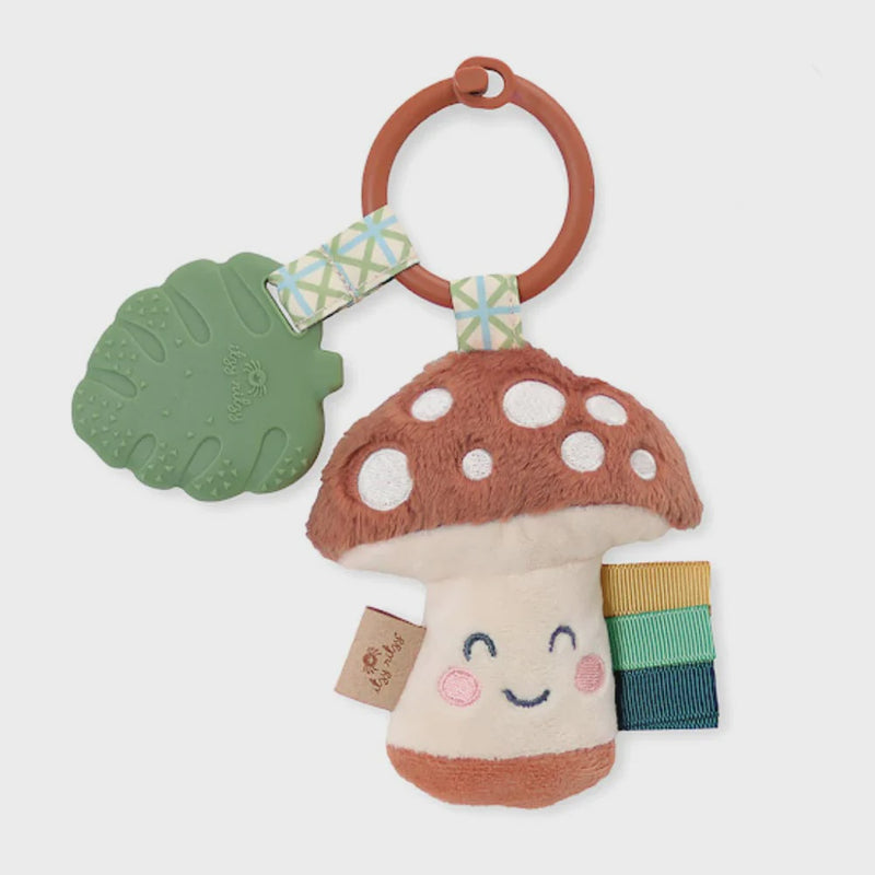 Itzy Pal Plush and Teether - Mushroom