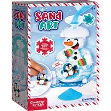 Sand Art Snowman