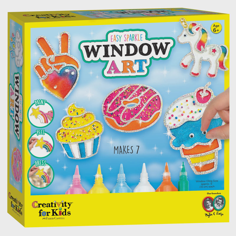 RAINBOW SPRINKLES EASY SPARKLE WINDOW ART